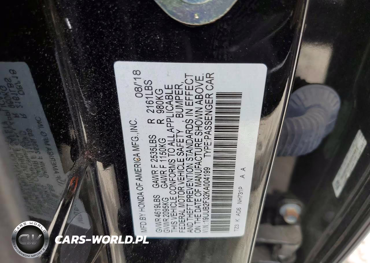 2019 Acura Tlx VIN:19UUB2F32KA004199 - 12