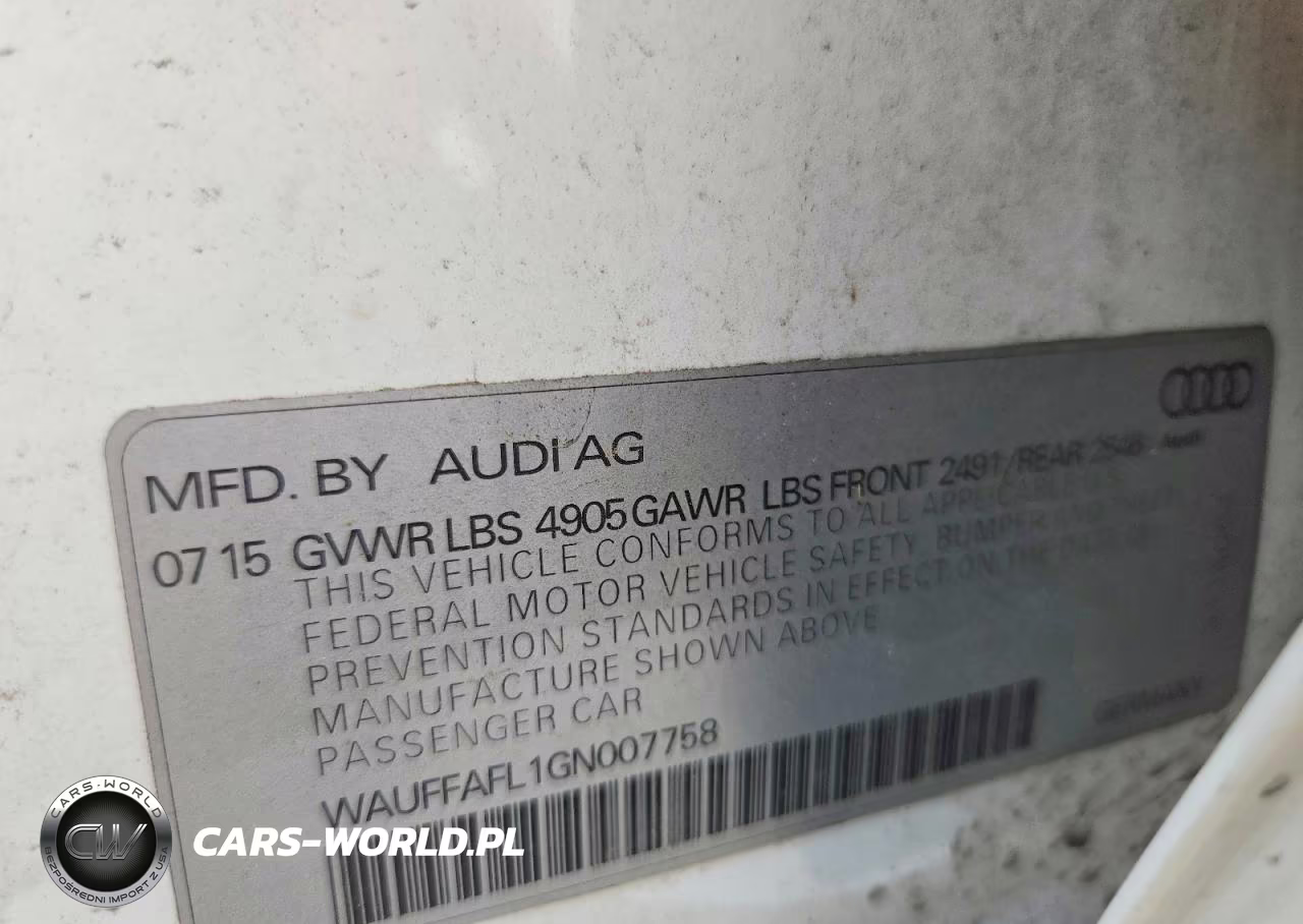 2016 Audi A4 Premium Plus S-Line VIN:WAUFFAFL1GN007758 - 13