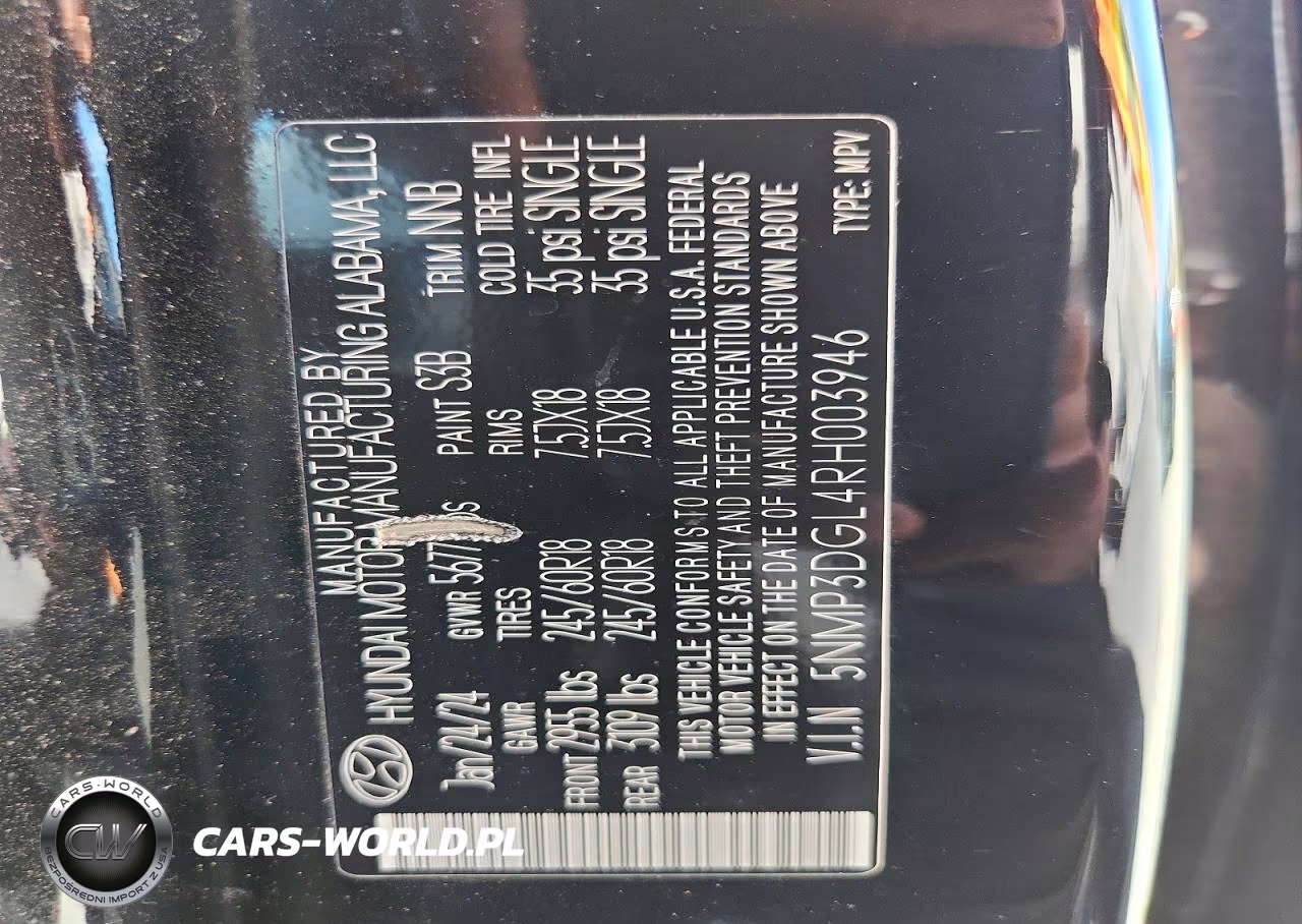 2024 Hyundai Santa Fe Xrt VIN:5NMP3DGL4RH003946 - 14