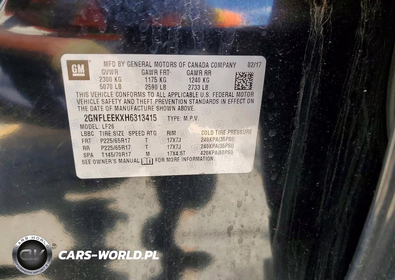 2017 Chevrolet Equinox Ls VIN:2GNFLEEKXH6313415 - 14