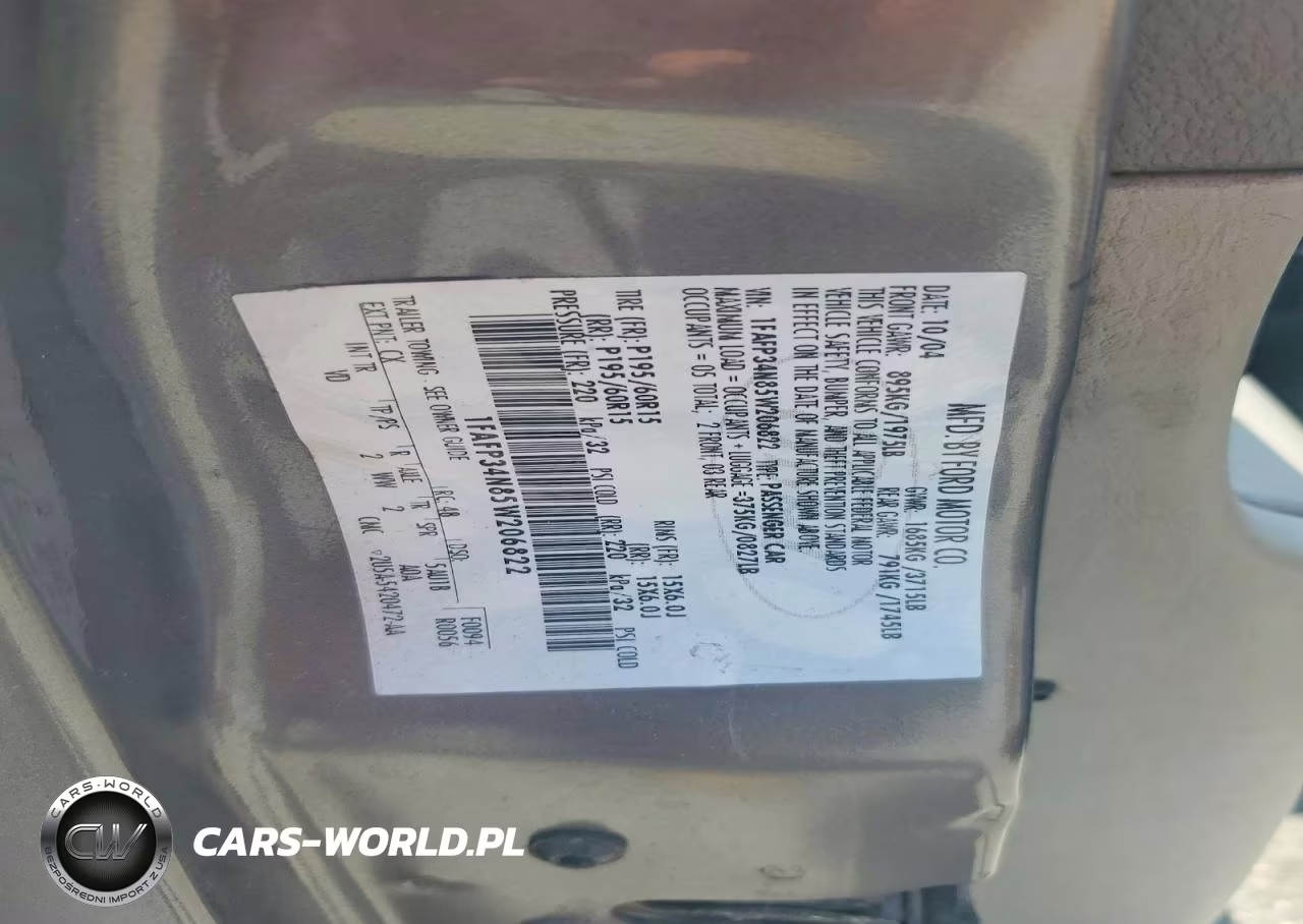 2005 Ford Focus Zx4 VIN:1FAFP34N85W206822 - 12