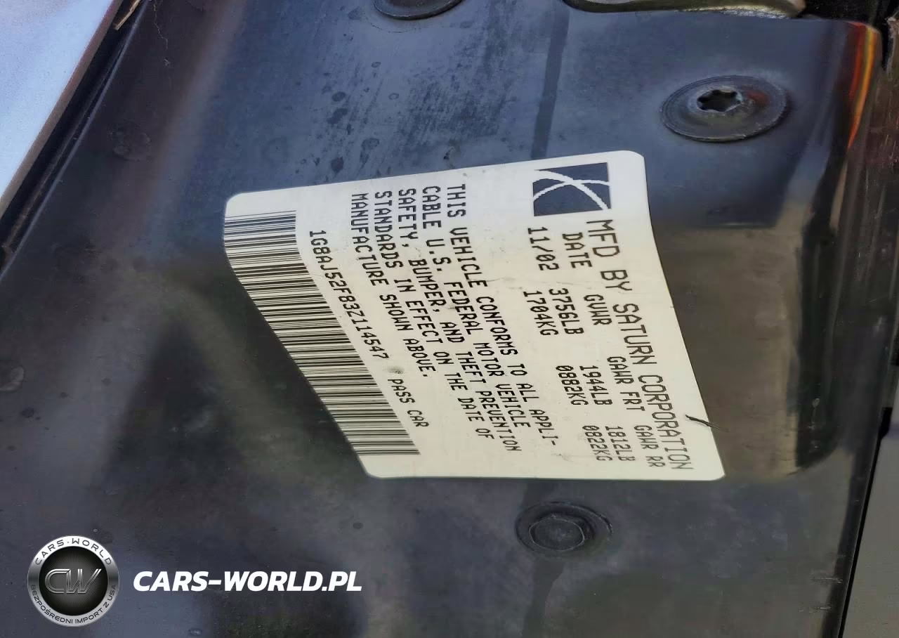 2003 Saturn Ion Level 2 VIN:1G8AJ52F83Z114547 - 12
