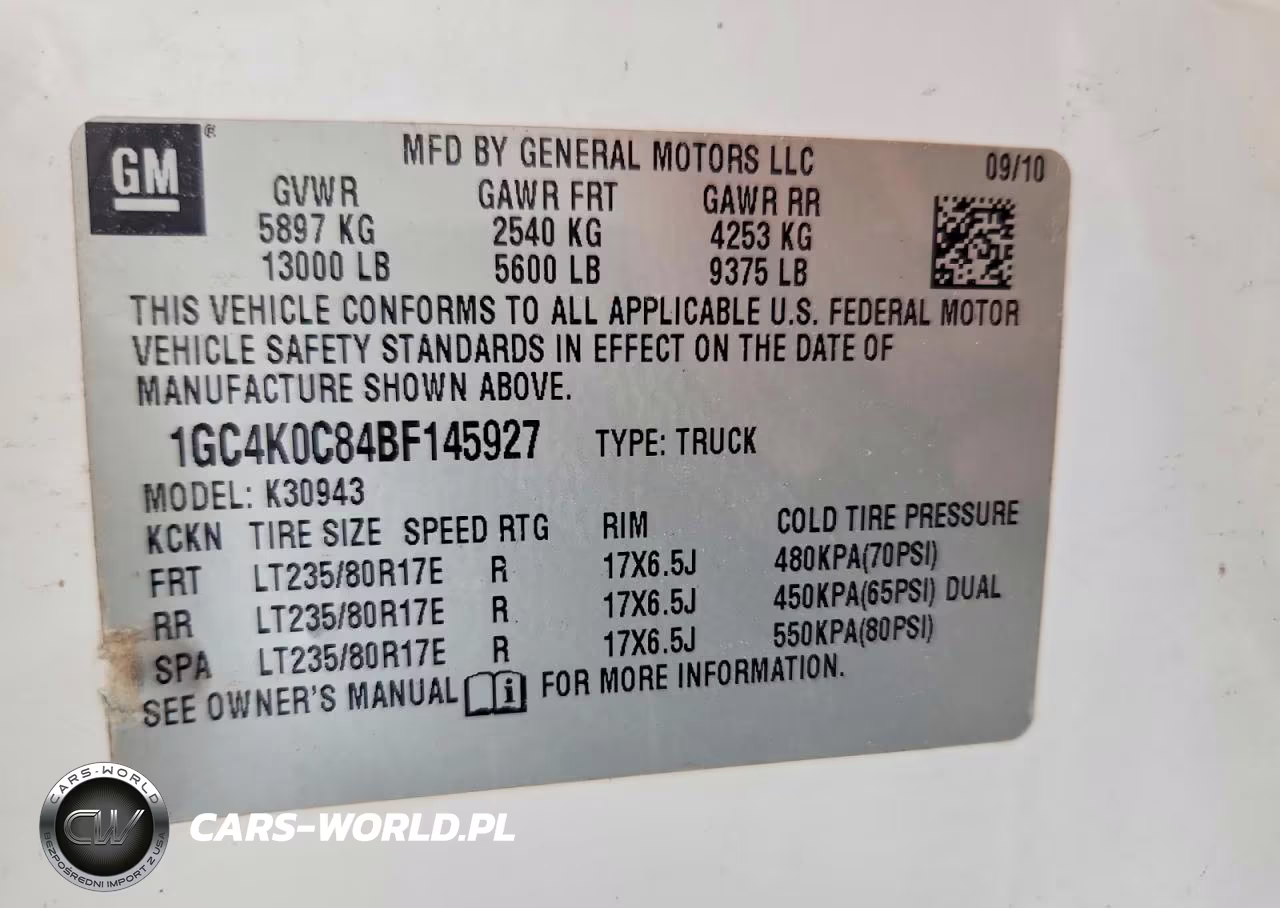 2011 Chevrolet Silverado K3500 Lt VIN:1GC4K0C84BF145927 - 12