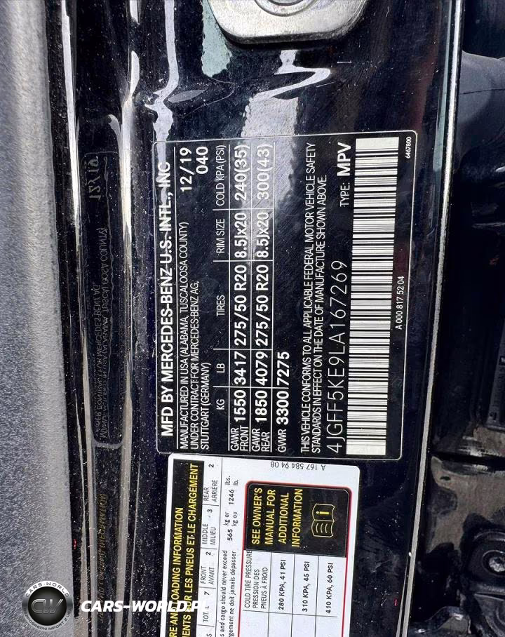 2020 Mercedes-Benz Gls 450 4Matic VIN:4JGFF5KE9LA167269 - 10