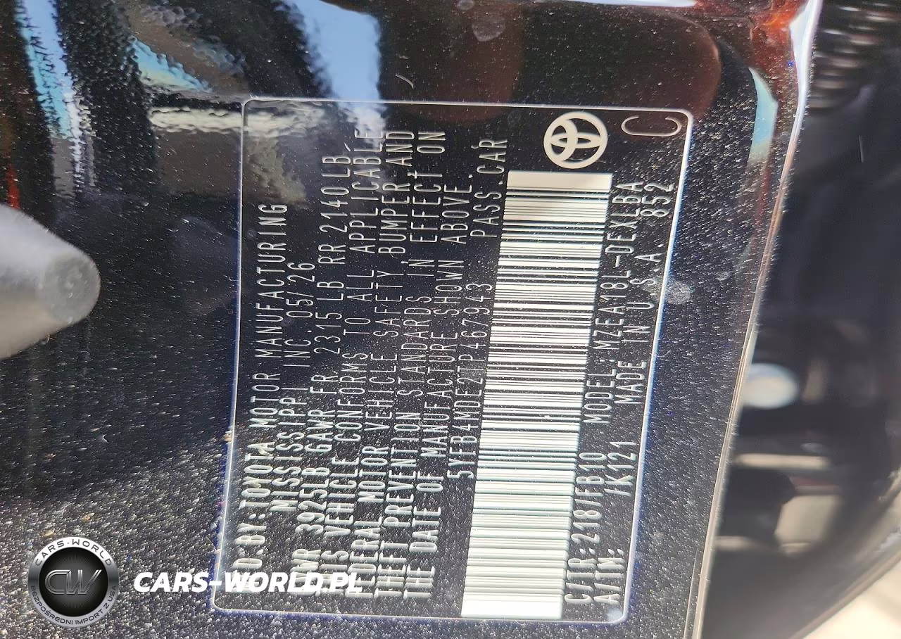2026 Toyota Corolla Le VIN:5YFB4MDE2TP467943 - 12