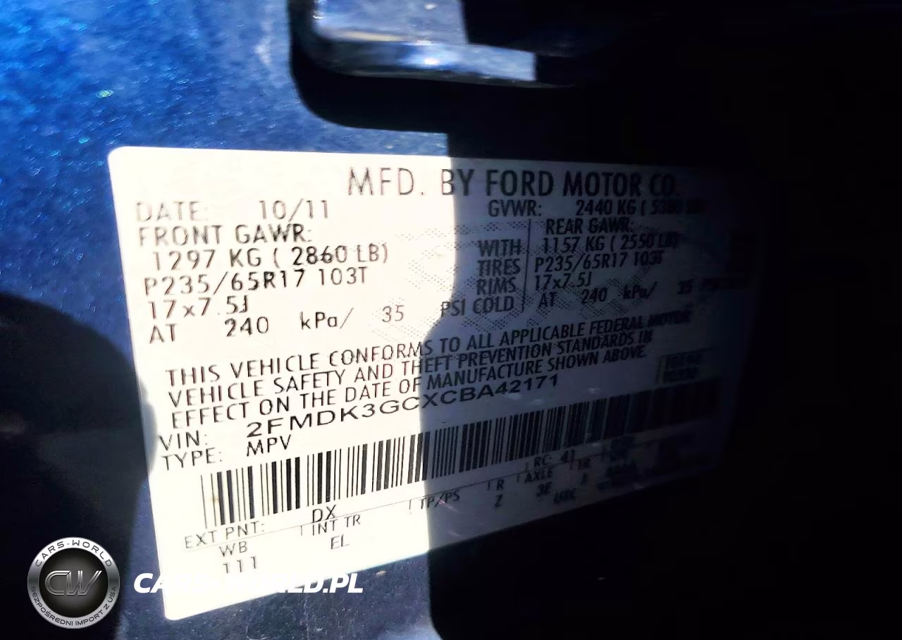 2012 Ford Edge Se VIN:2FMDK3GCXCBA42171 - 12