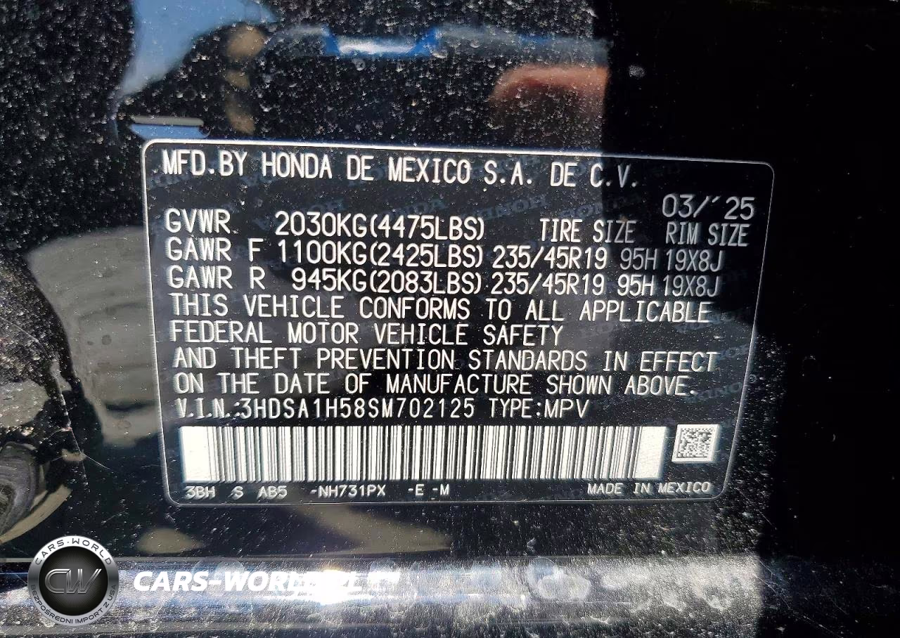 2025 Acura Adx A-Spec VIN:3HDSA1H58SM702125 - 14