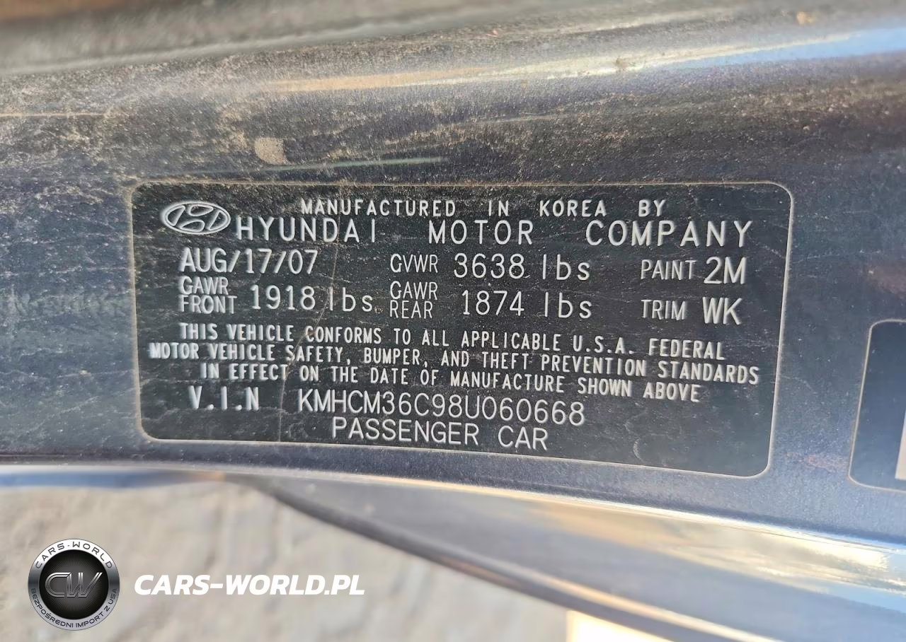 2008 Hyundai Accent Gs VIN:KMHCM36C98U060668 - 12