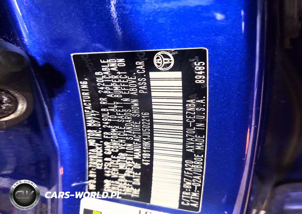 2018 Toyota Camry Le VIN:4T1B11HK1JU502216 - 12
