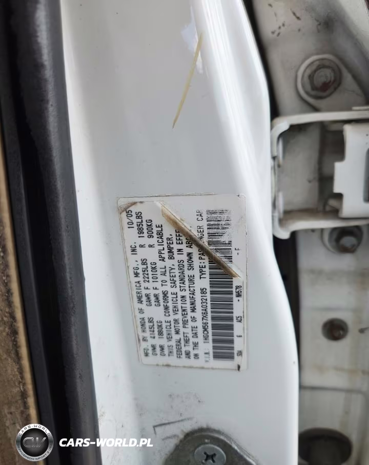 2006 Honda Accord Ex VIN:1HGCM567X6A032185 - 12