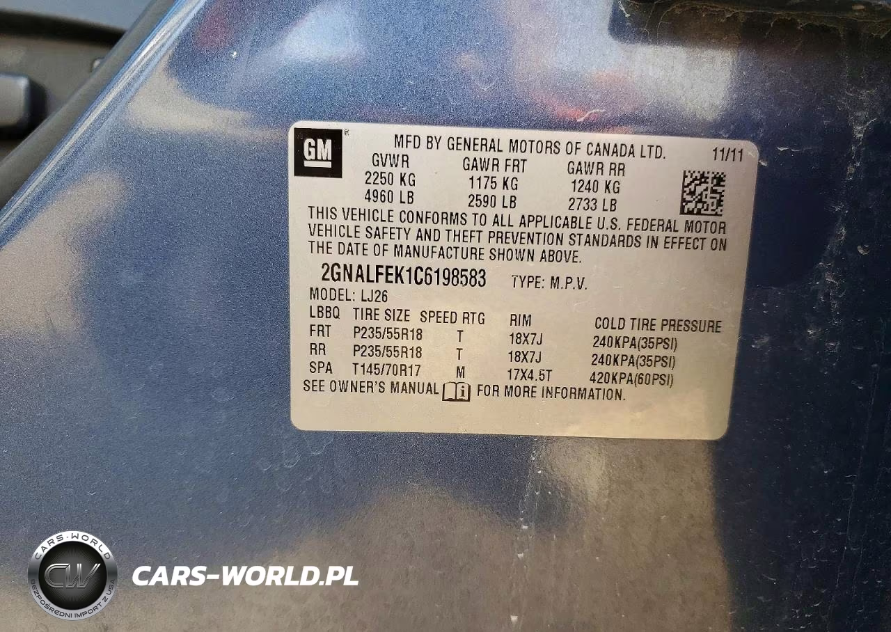 2012 Chevrolet Equinox Ltz VIN:2GNALFEK1C6198583 - 13