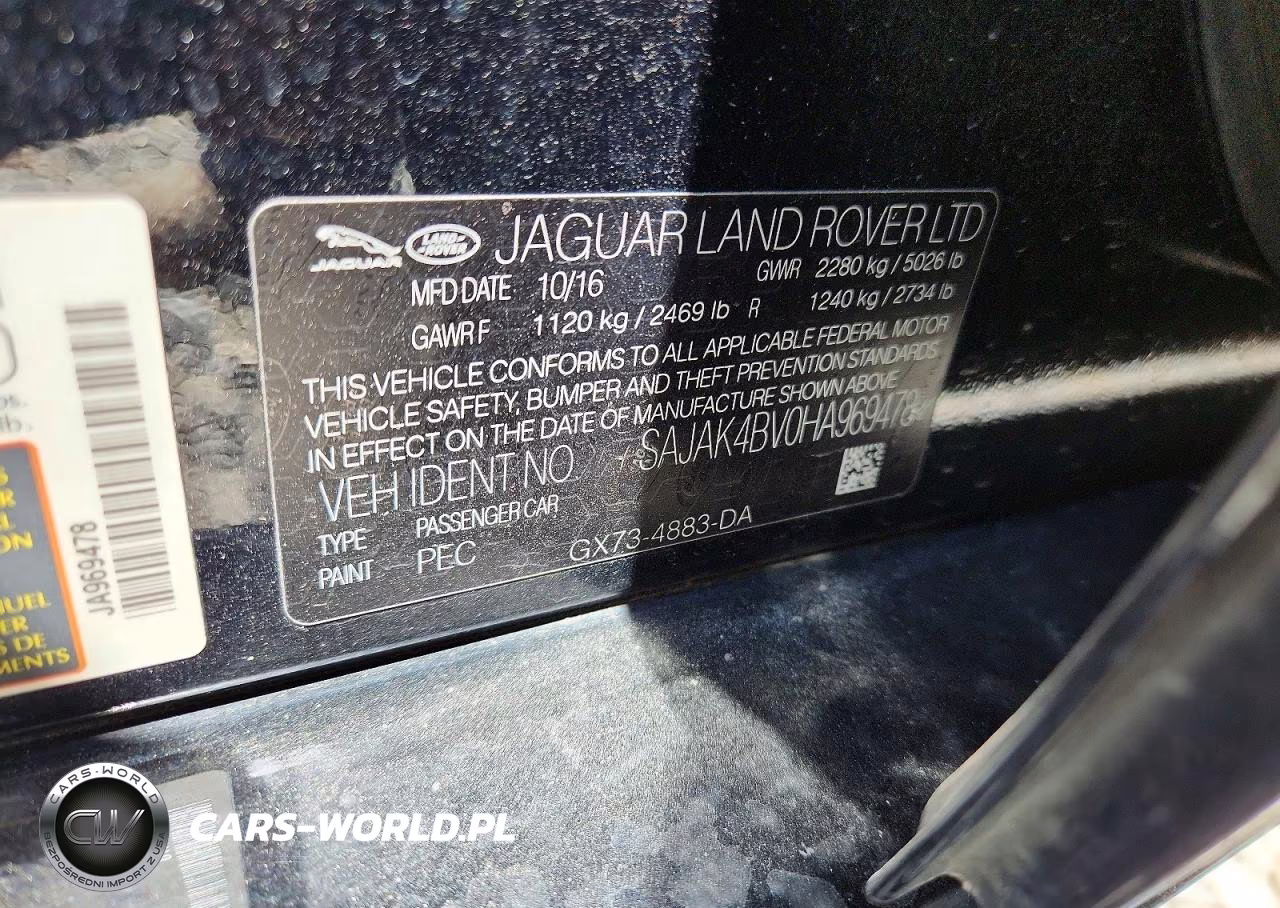 2017 Jaguar Xe Prestige VIN:SAJAK4BV0HA969478 - 12