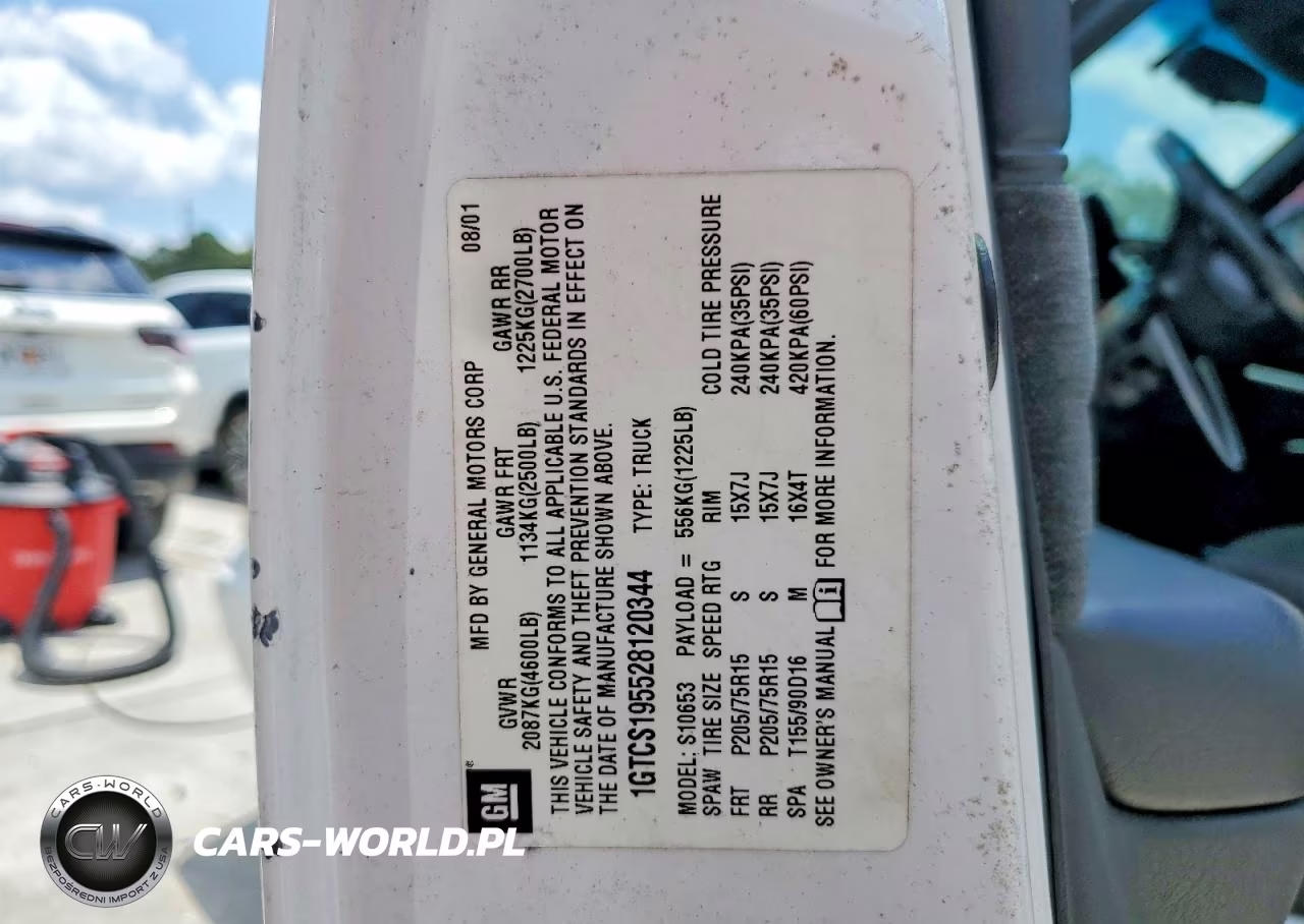 2002 GMC Sonoma VIN:1GTCS195528120344 - 12