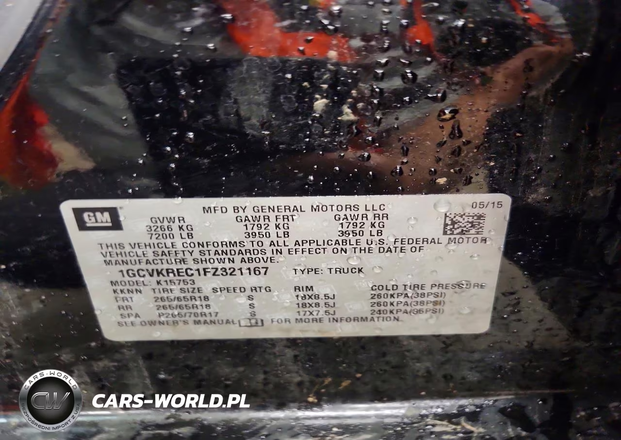 2015 Chevrolet Silverado K1500 Lt VIN:1GCVKREC1FZ321167 - 12
