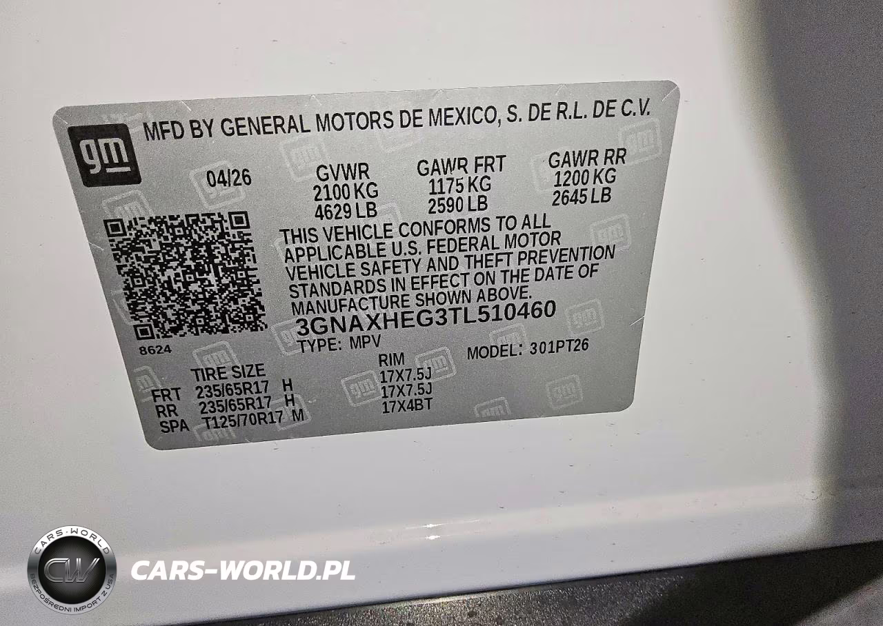 2026 Chevrolet Equinox Lt VIN:3GNAXHEG3TL510460 - 13