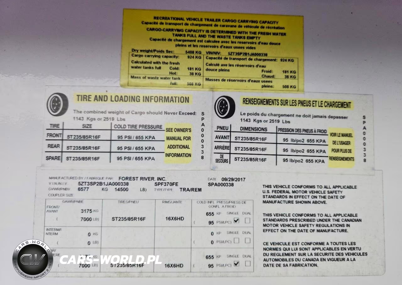 2018 Forest River Phoenix Camper VIN:5ZT3SP2B1JA000338 - 8