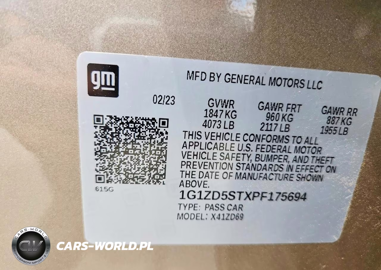 2023 Chevrolet Malibu Lt VIN:1G1ZD5STXPF175694 - 12