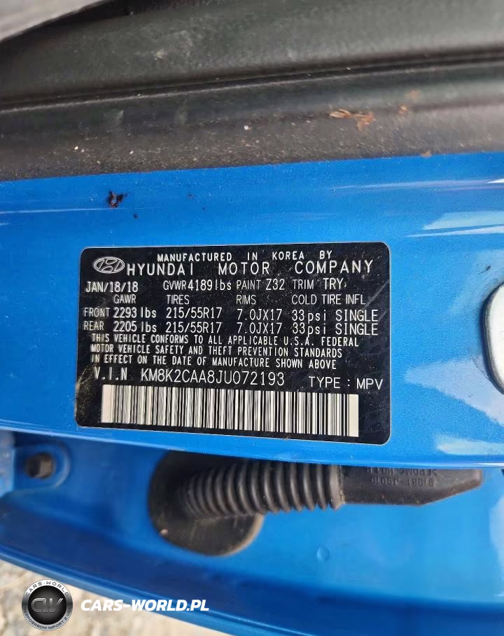 2018 Hyundai Kona Sel VIN:KM8K2CAA8JU072193 - 12