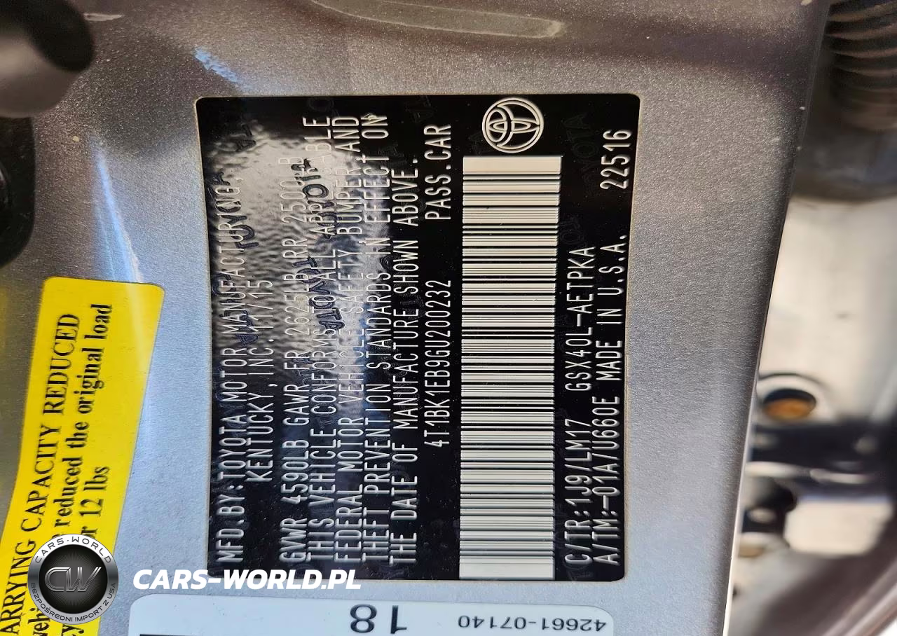 2016 Toyota Avalon Limited VIN:4T1BK1EB9GU200232 - 12