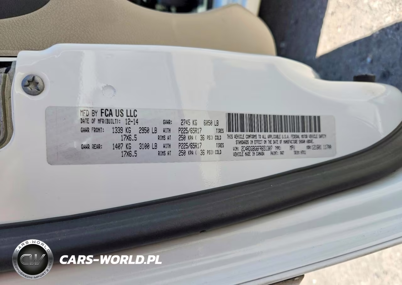 2015 Dodge Grand Caravan Sxt VIN:2C4RDGBG6FR651307 - 13