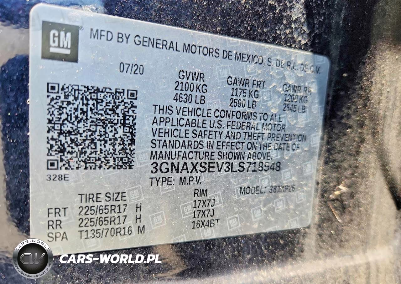 2020 Chevrolet Equinox Ls VIN:3GNAXSEV3LS718548 - 13