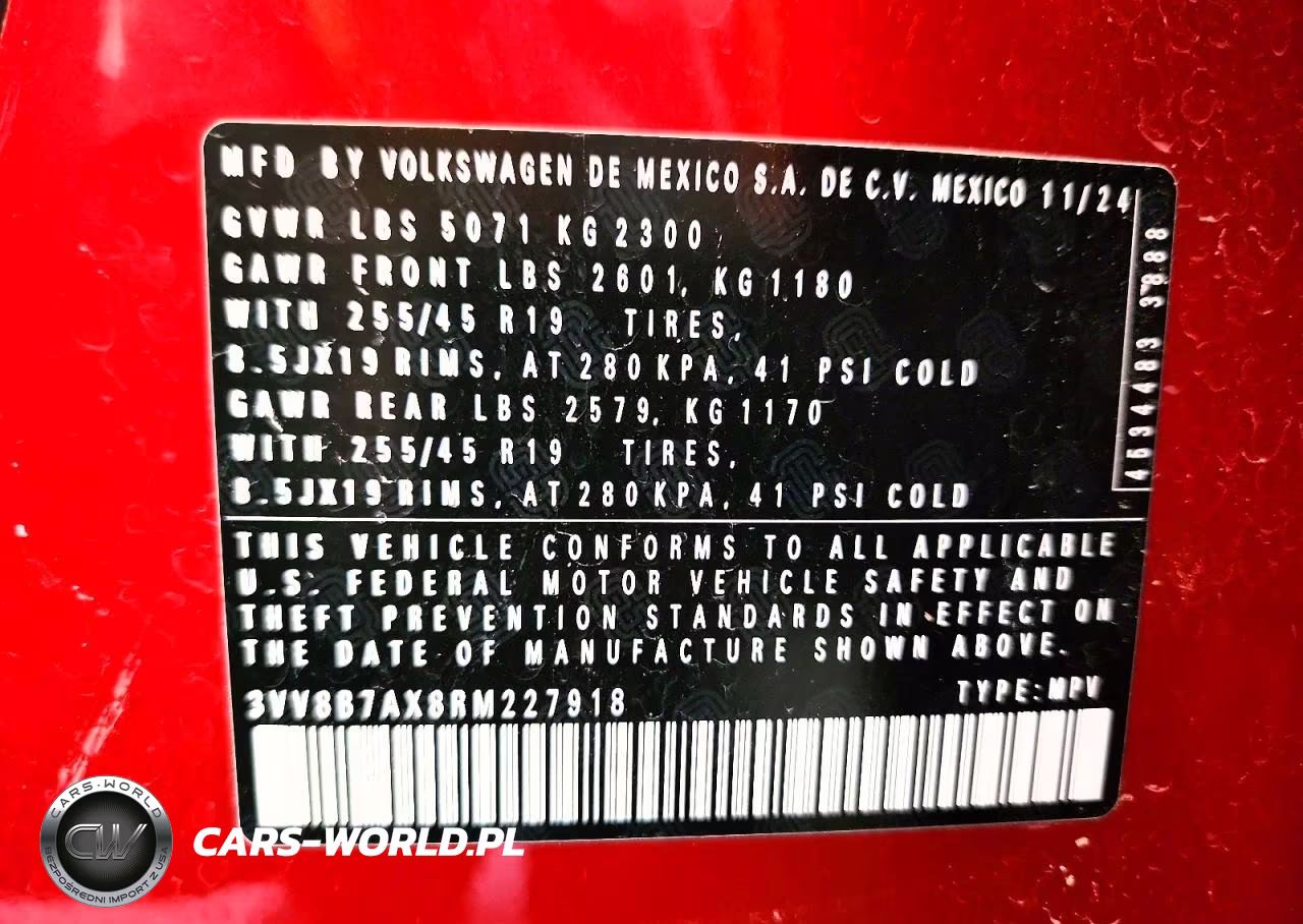 2024 Volkswagen Tiguan Se R-Line Black VIN:3VV8B7AX8RM227918 - 12