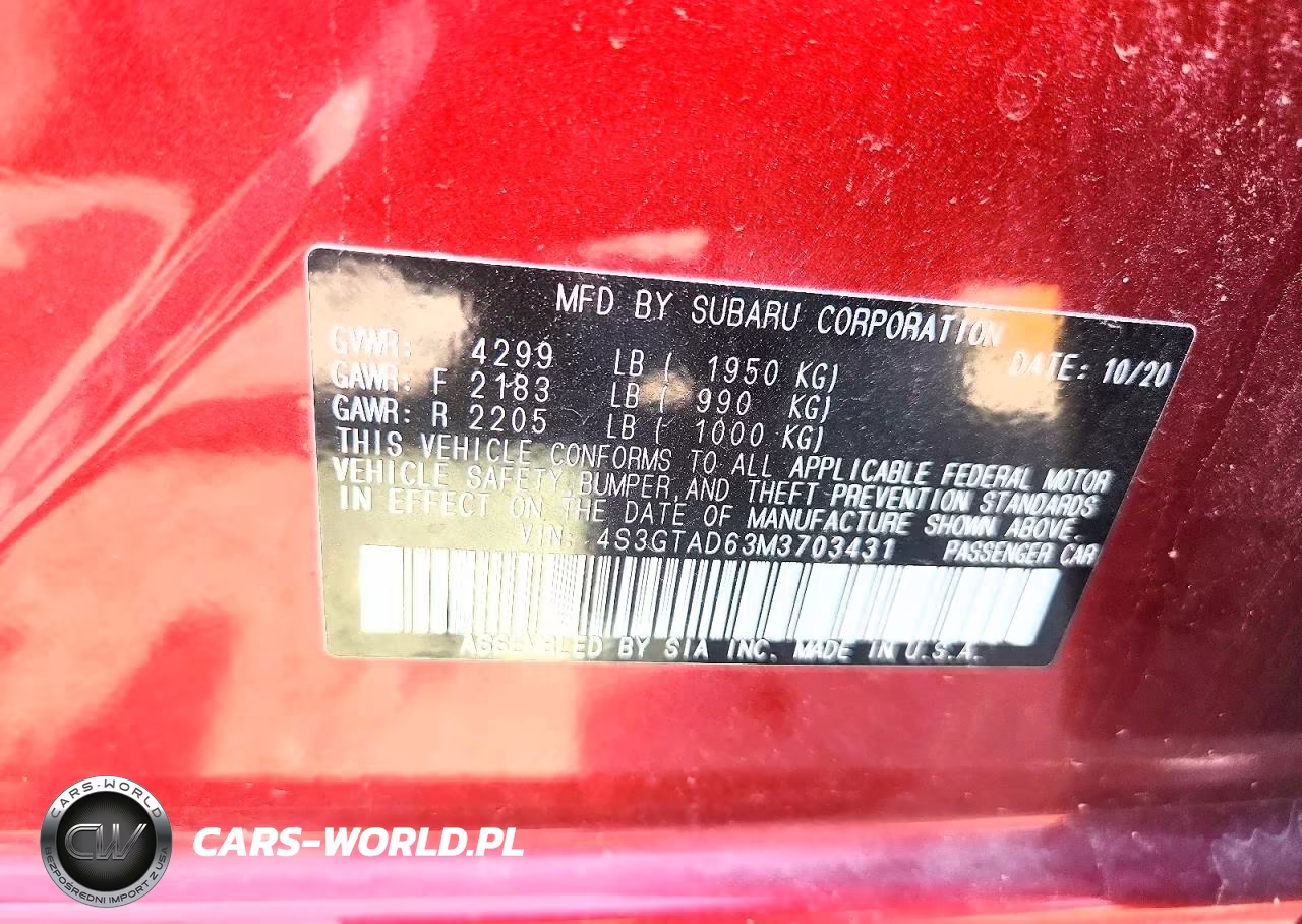 2021 Subaru Impreza Premium VIN:4S3GTAD63M3703431 - 12