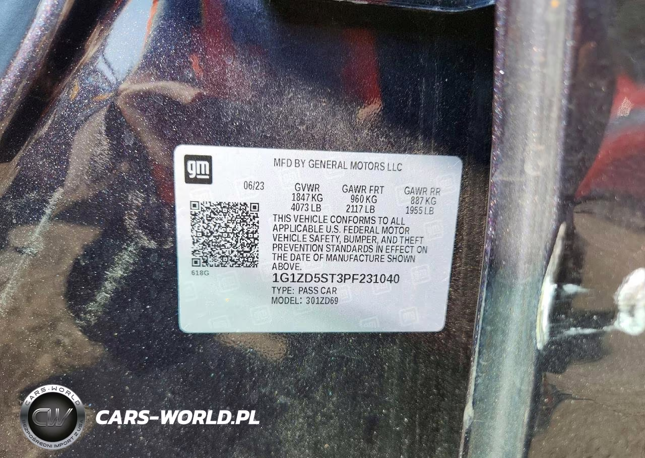 2023 Chevrolet Malibu Lt VIN:1G1ZD5ST3PF231040 - 12