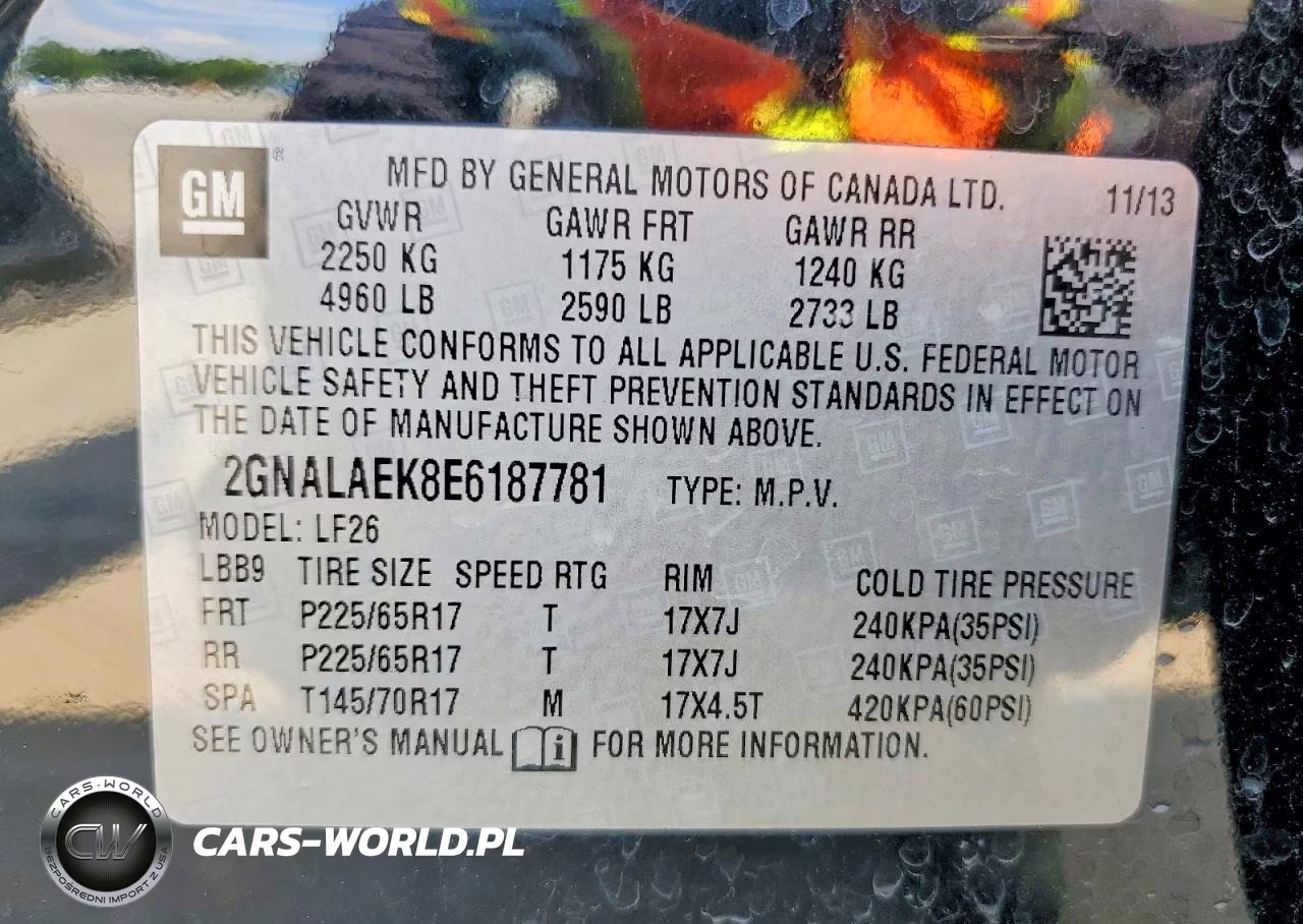 2014 Chevrolet Equinox Ls VIN:2GNALAEK8E6187781 - 13