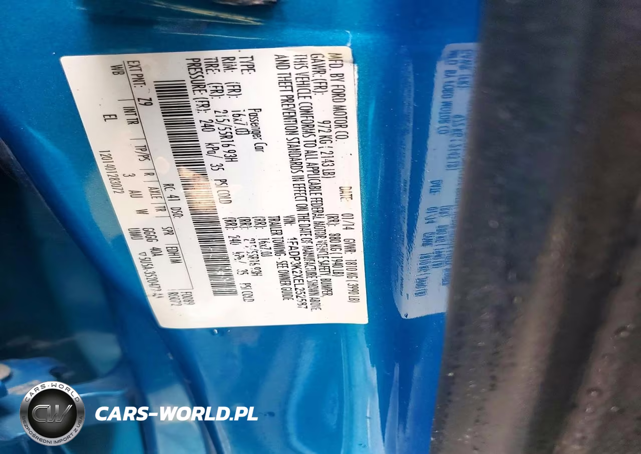 2014 Ford Focus Se VIN:1FADP3K2XEL252587 - 12