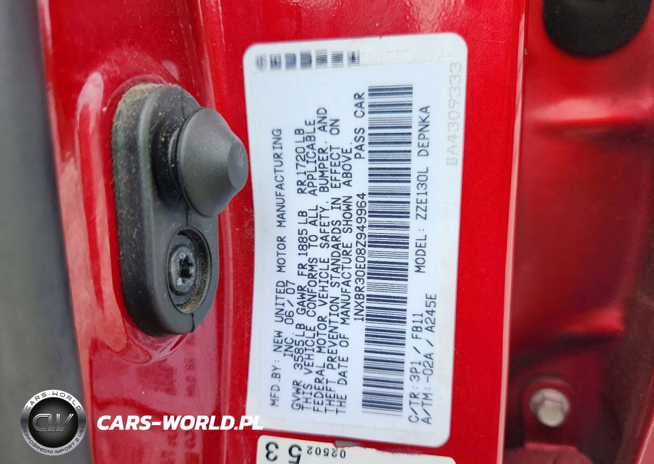 2008 Toyota Corolla Le VIN:1NXBR30E08Z949964 - 12
