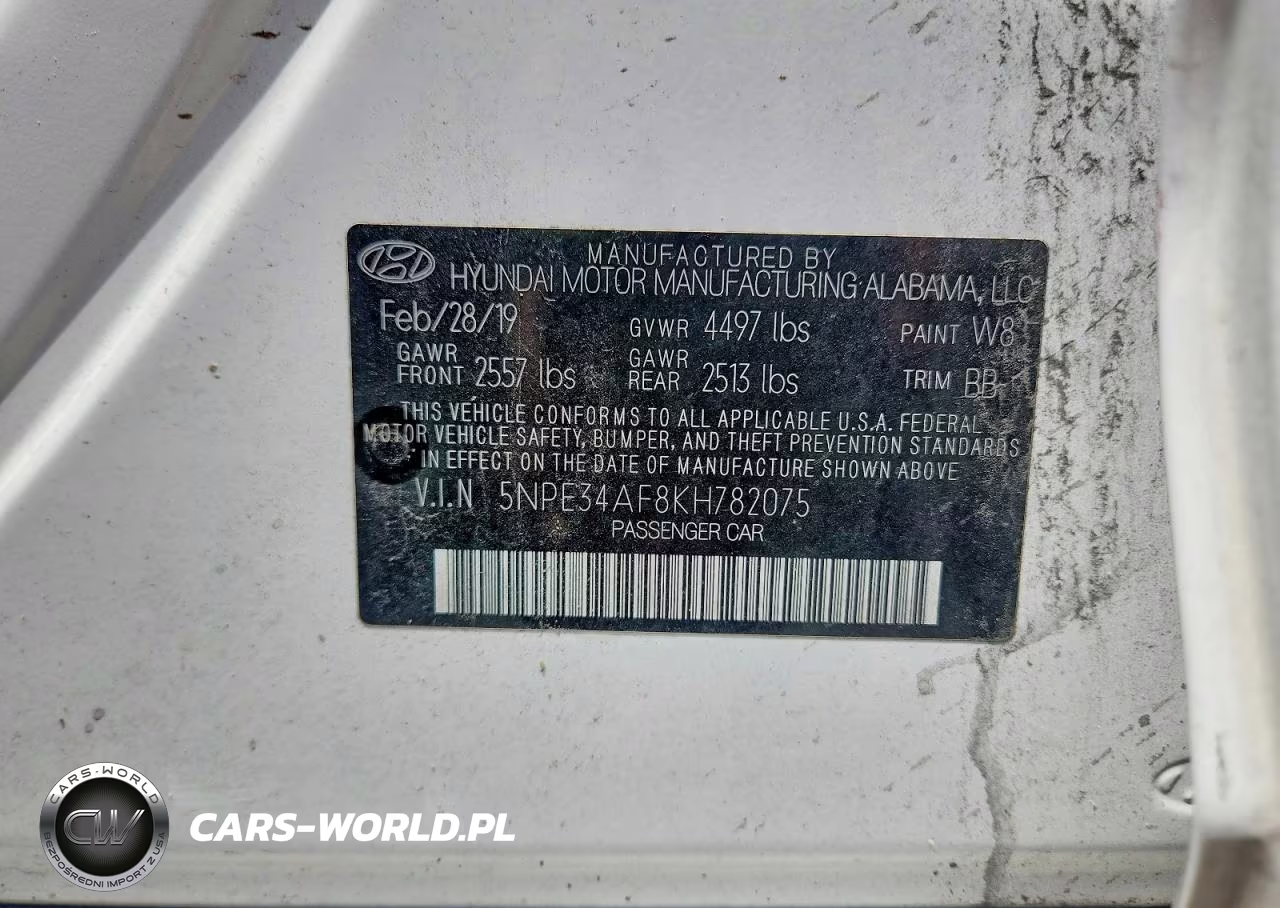 2019 Hyundai Sonata Sel VIN:5NPE34AF8KH782075 - 12