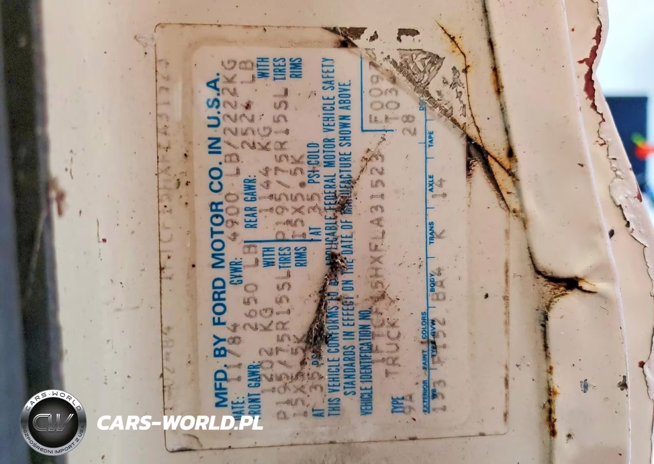 1985 Ford F150 VIN:1FTCF15HXFLA31523 - 12