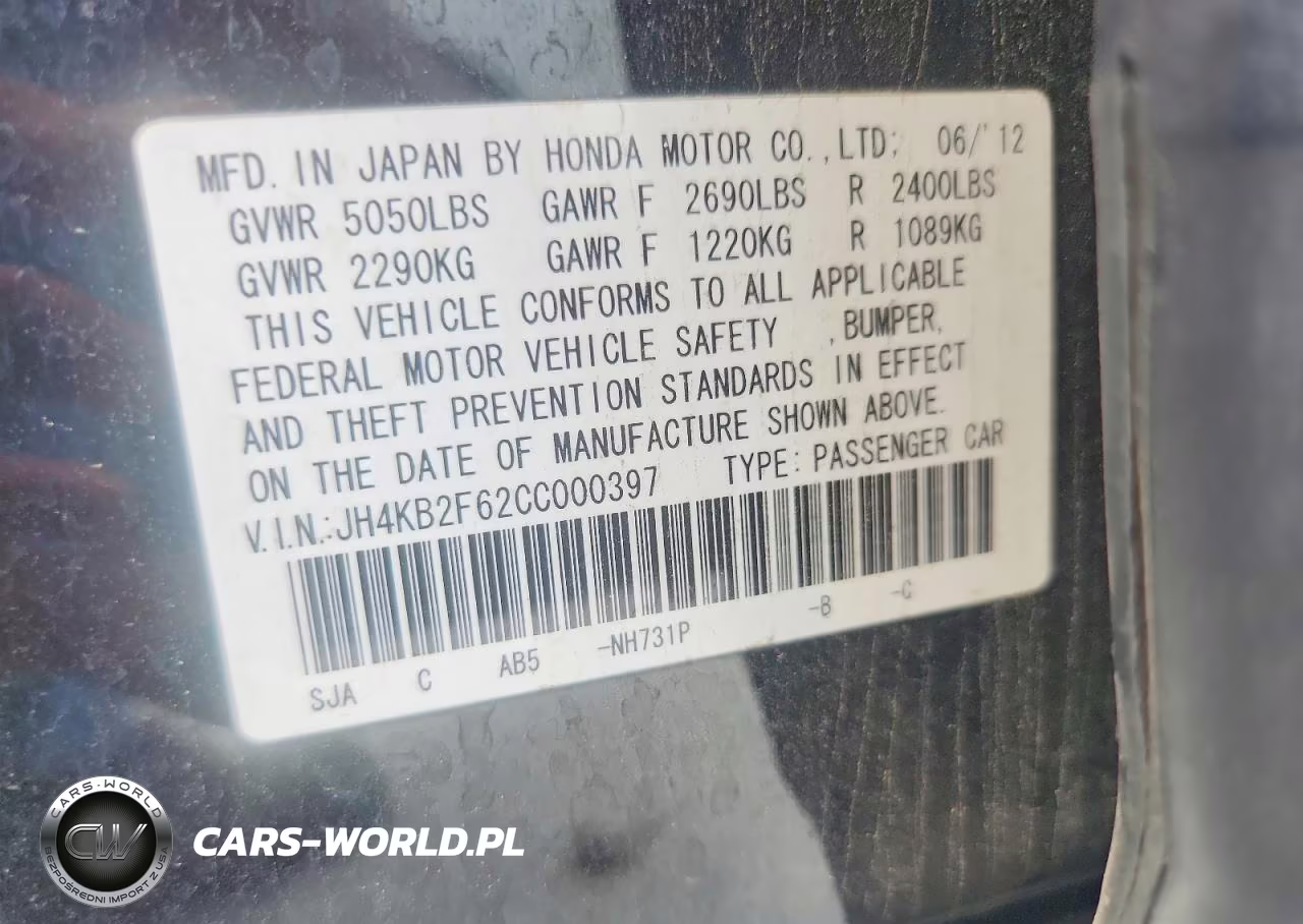 2012 Acura Rl VIN:JH4KB2F62CC000397 - 13