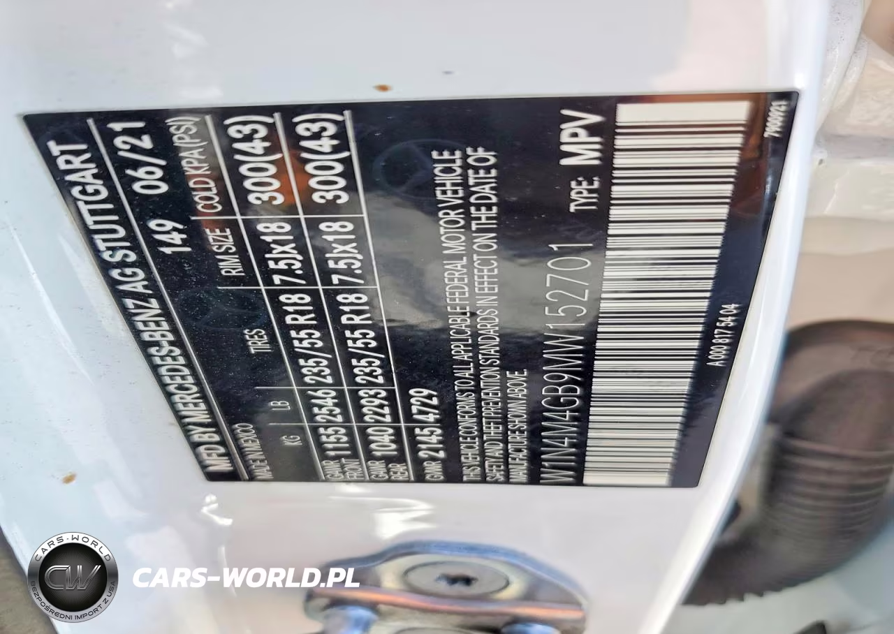 2021 Mercedes-Benz Glb 250 VIN:W1N4M4GB9MW152701 - 13