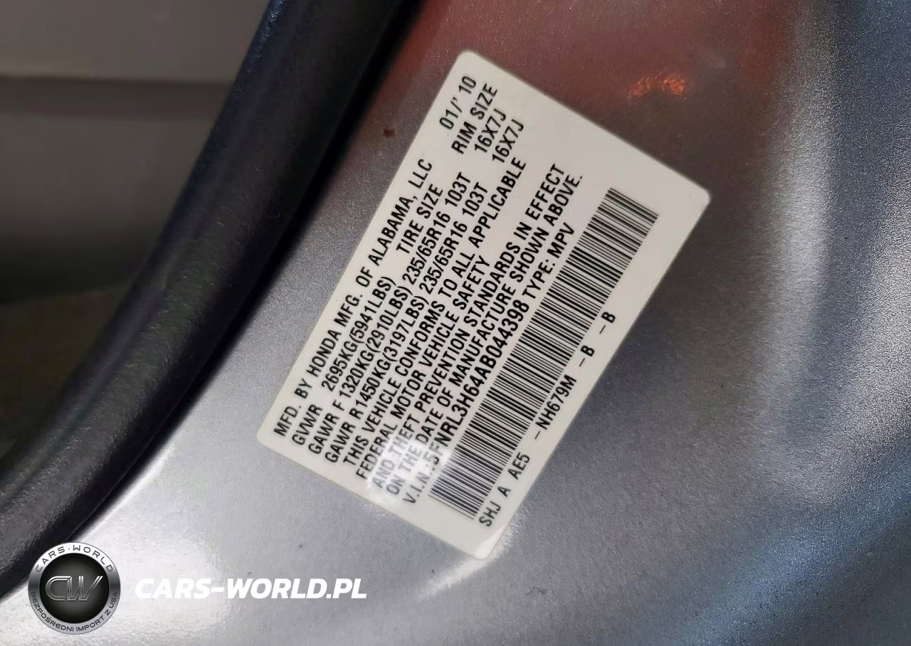 2010 Honda Odyss Ex-L VIN:5FNRL3H64AB044398 - 13
