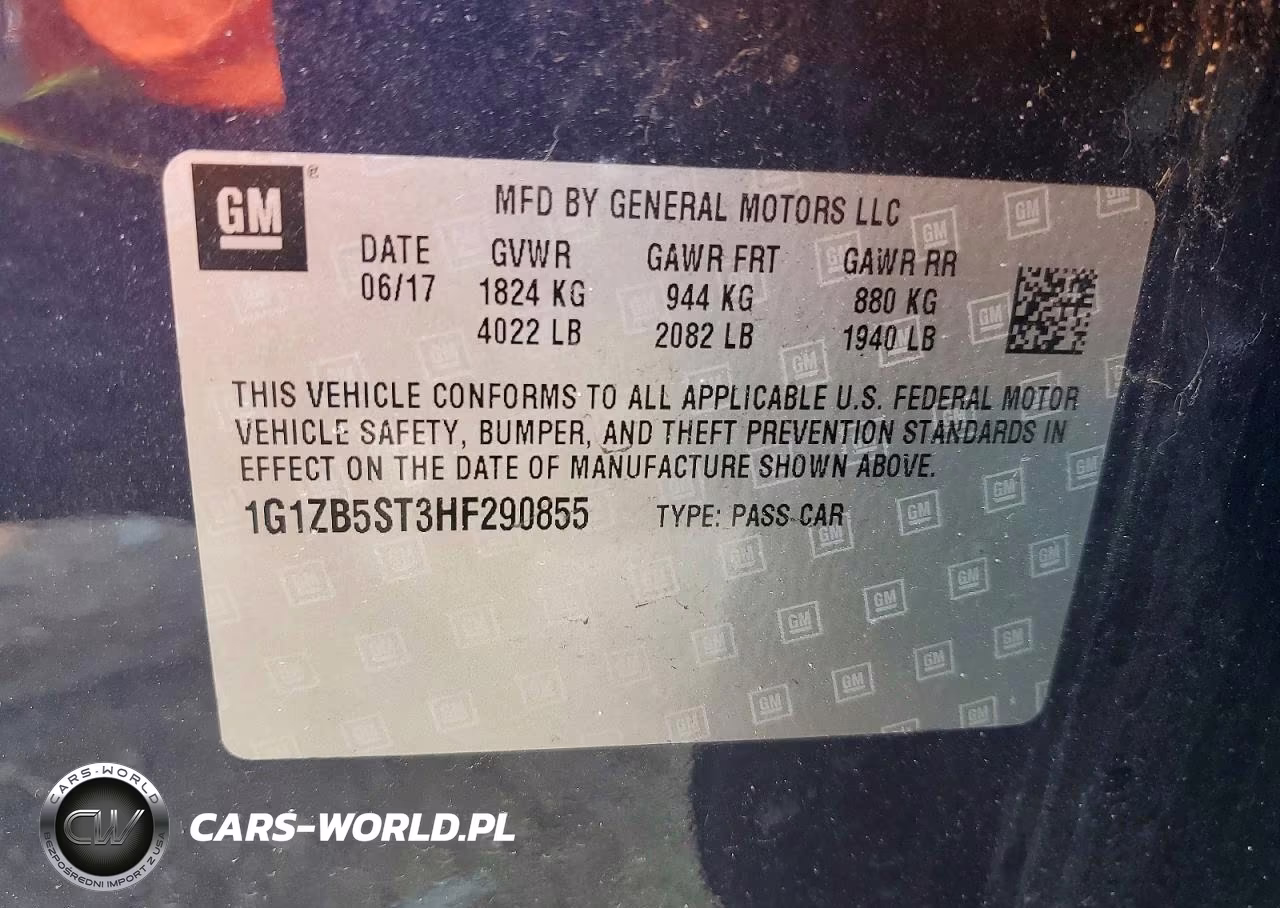 2017 Chevrolet Malibu Ls VIN:1G1ZB5ST3HF290855 - 13