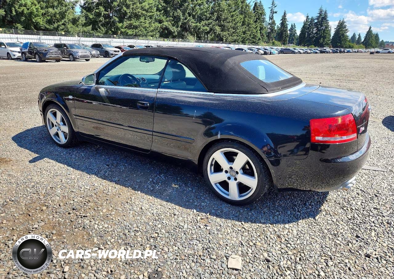 2008 Audi S4 Quattro Cabriolet VIN:WUARL48H58K900055 - 2