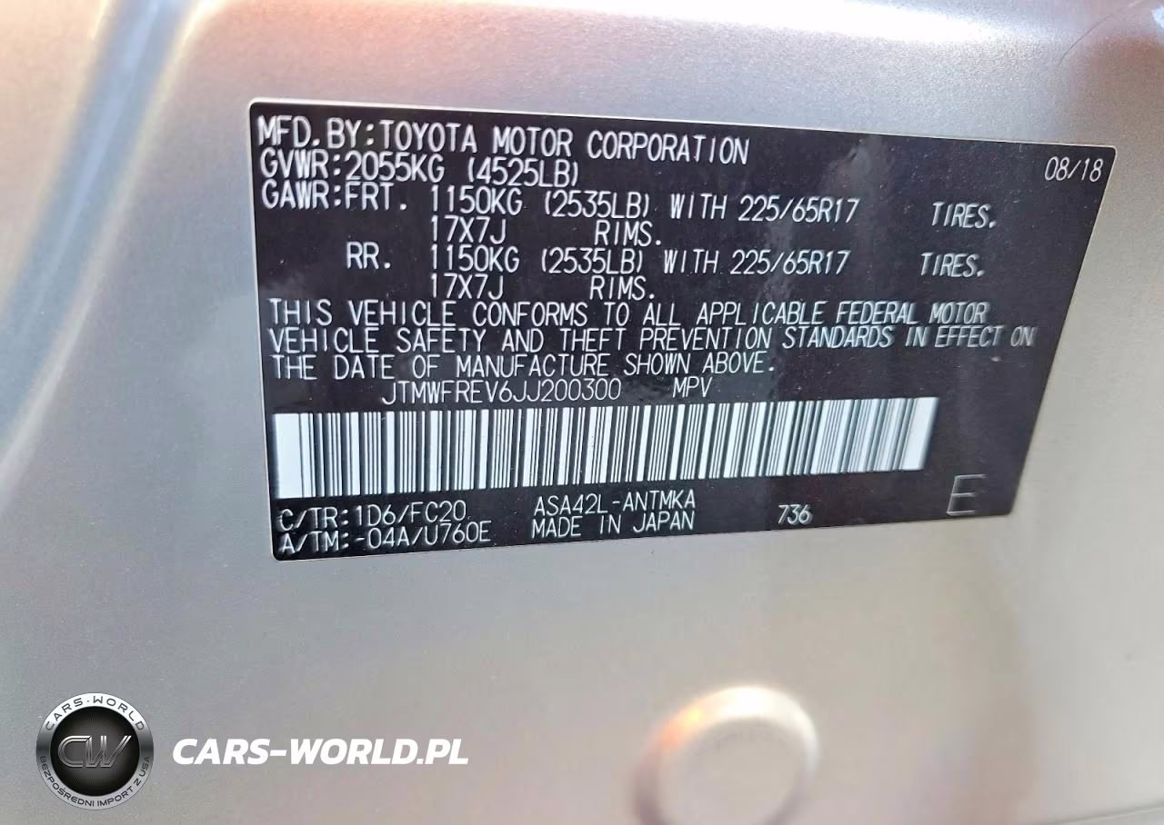 2018 Toyota Rav4 Xle VIN:JTMWFREV6JJ200300 - 13