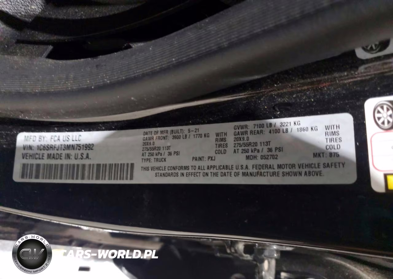 2021 Ram 1500 Laramie VIN:1C6SRFJT3MN751992 - 12