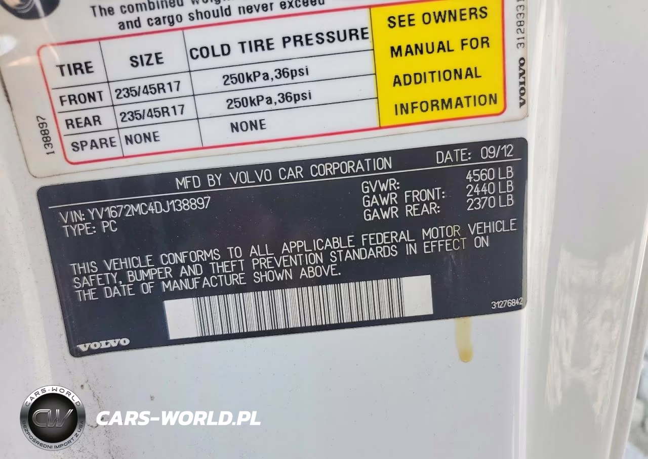2013 Volvo C70 T5 VIN:YV1672MC4DJ138897 - 12