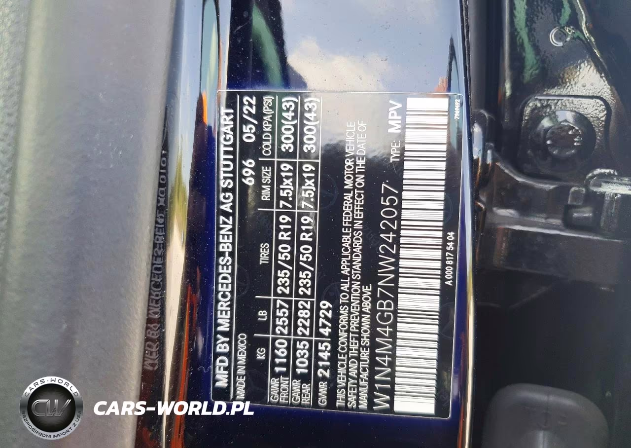 2022 Mercedes-Benz Glb 250 VIN:W1N4M4GB7NW242057 - 13