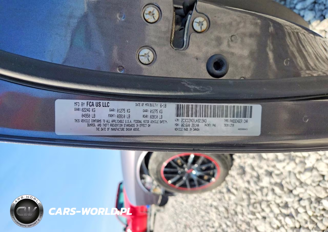 2018 Dodge Challenger Sxt VIN:2C3CDZAG9JH321943 - 12
