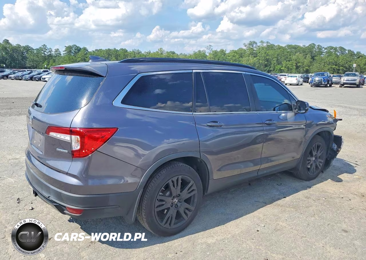 2021 Honda Pilot Se VIN:5FNYF5H21MB046576 - 3