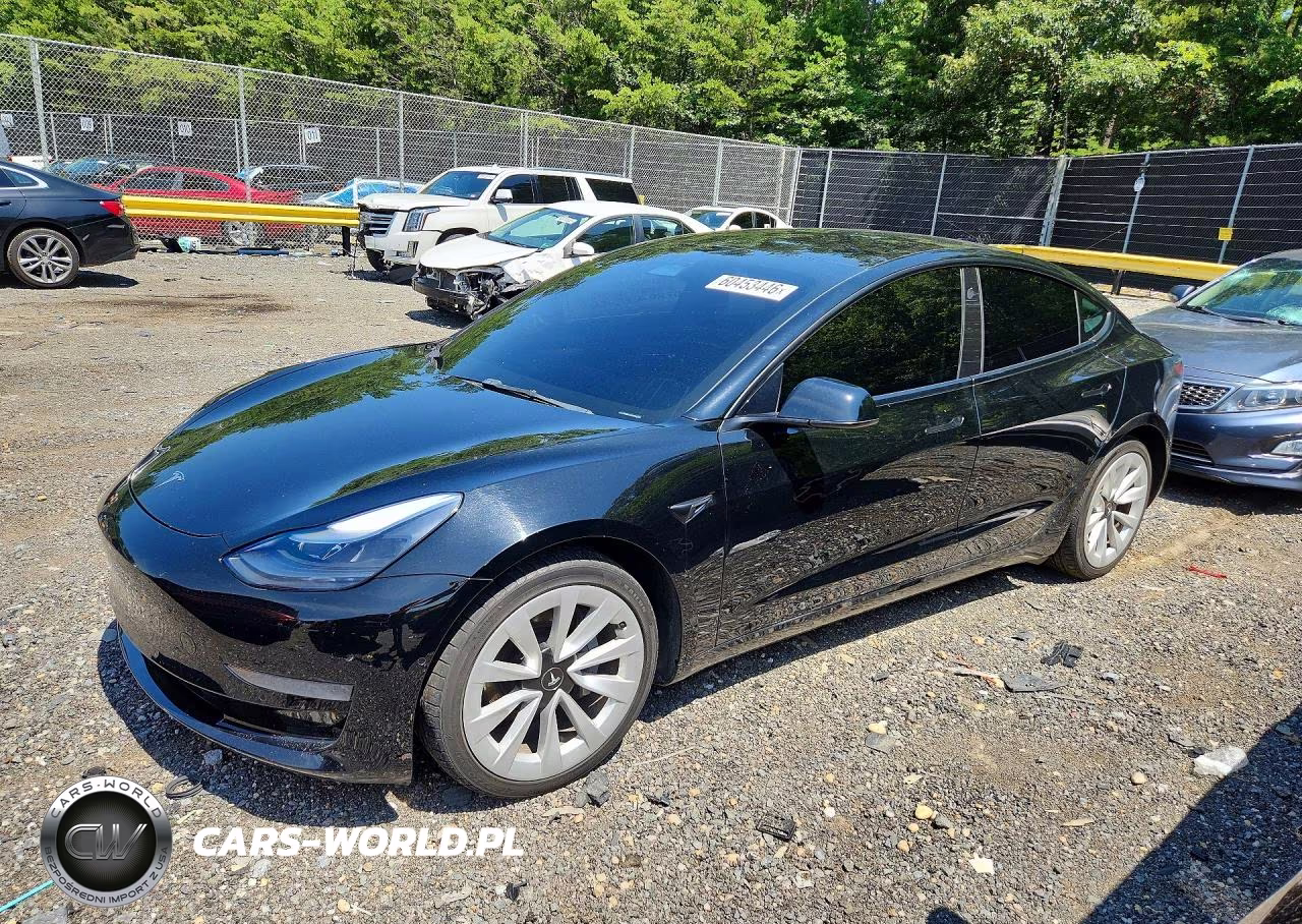 2022 Tesla Model 3 VIN:5YJ3E1EA1NF186274 - 1
