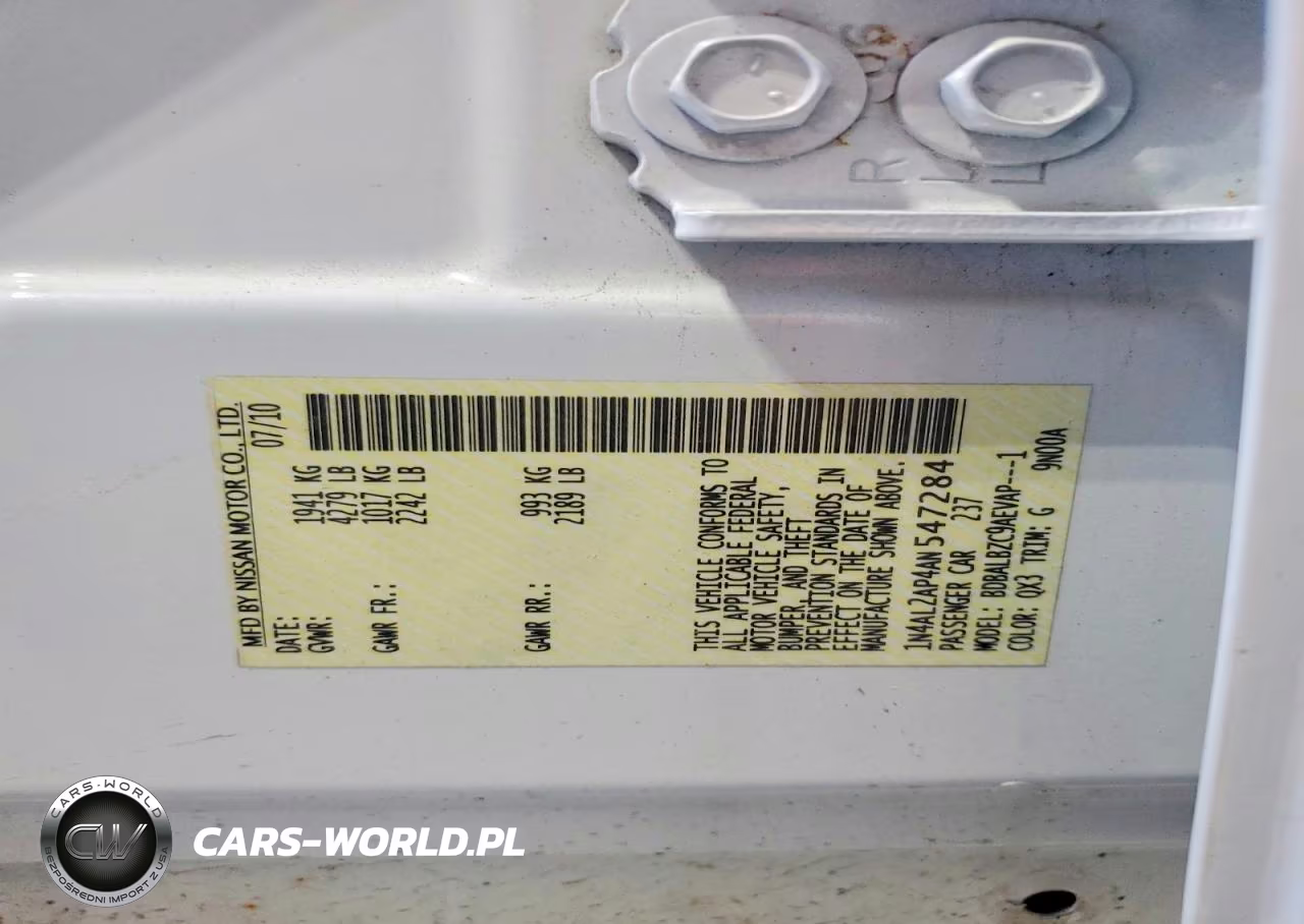 2010 Nissan Altima 2.5 VIN:1N4AL2AP4AN547284 - 12