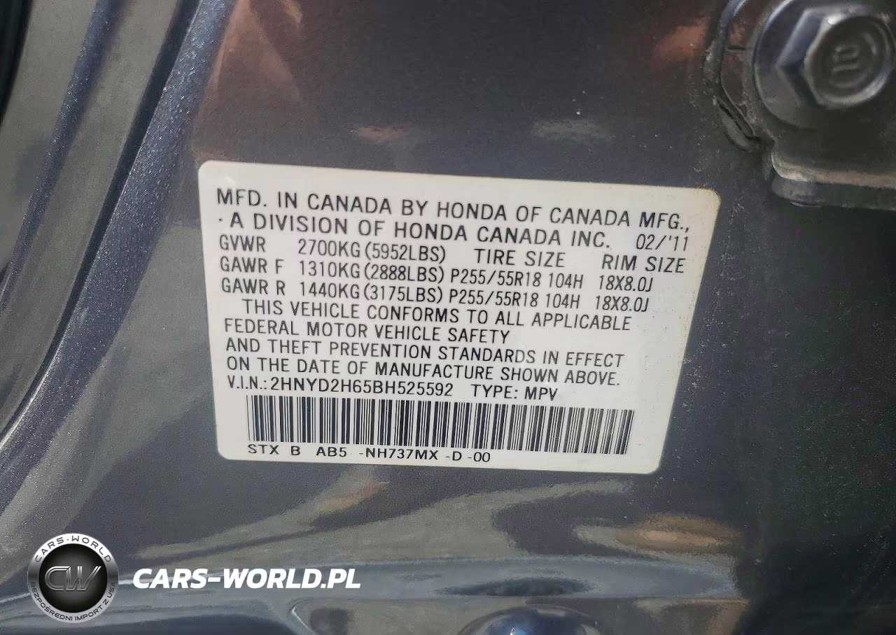 2011 Acura Mdx Technology VIN:2HNYD2H65BH525592 - 13