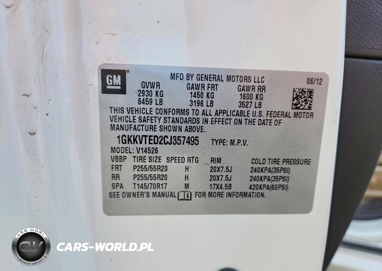 2012 GMC Acadia Denali VIN:1GKKVTED2CJ357495 - 13