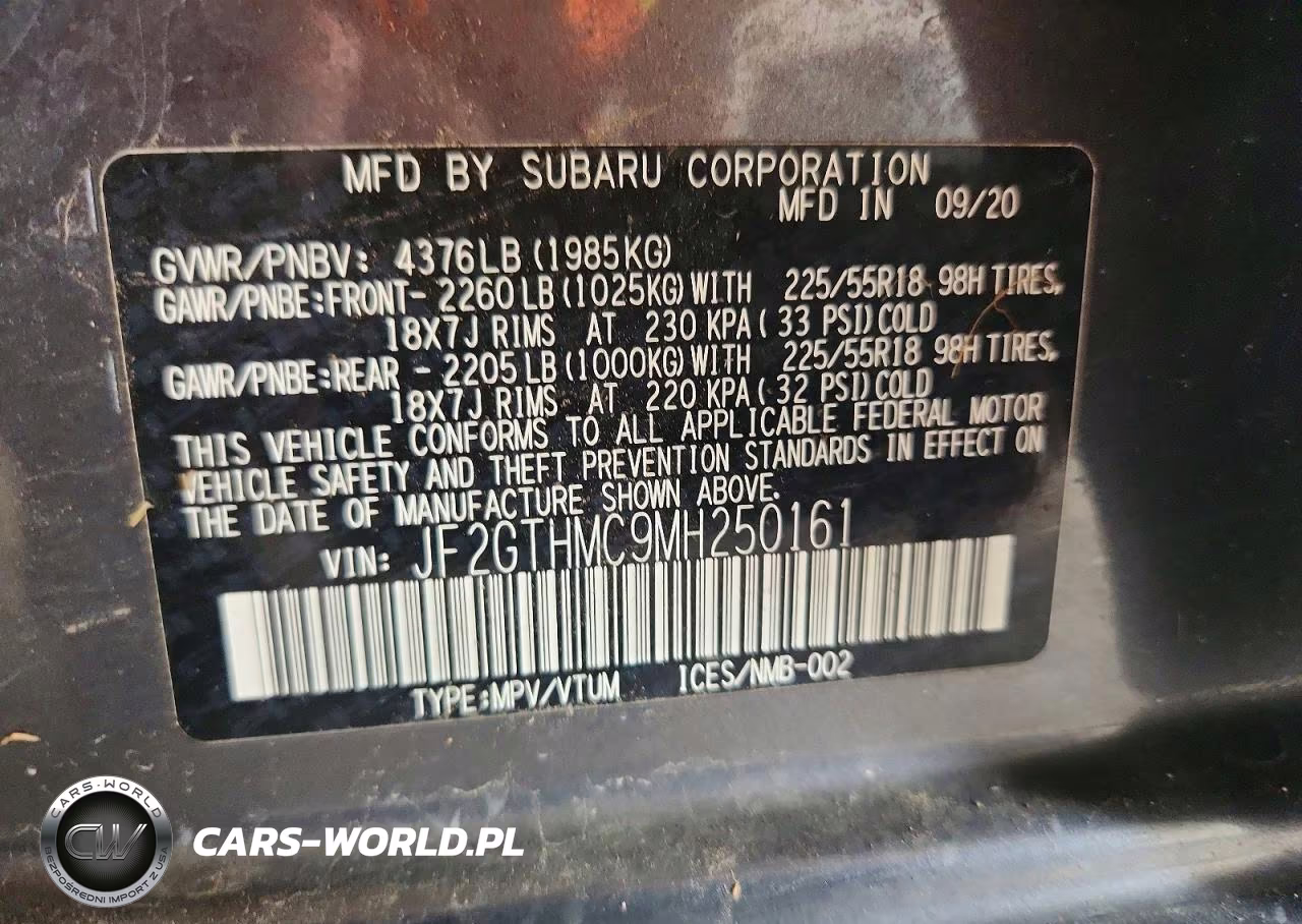 2021 Subaru Crosstrek Limited VIN:JF2GTHMC9MH250161 - 13