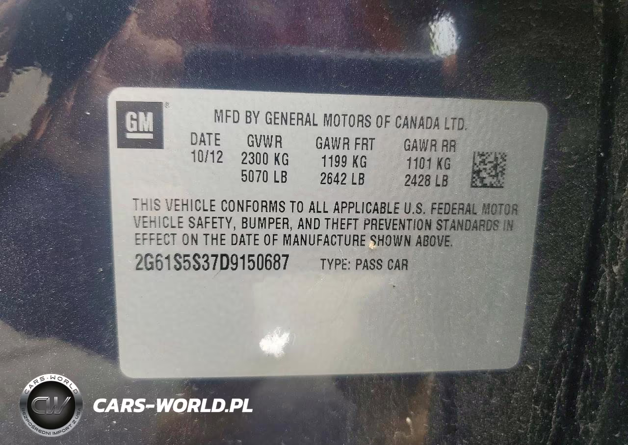 2013 Cadillac Xts Premium Collection VIN:2G61S5S37D9150687 - 12